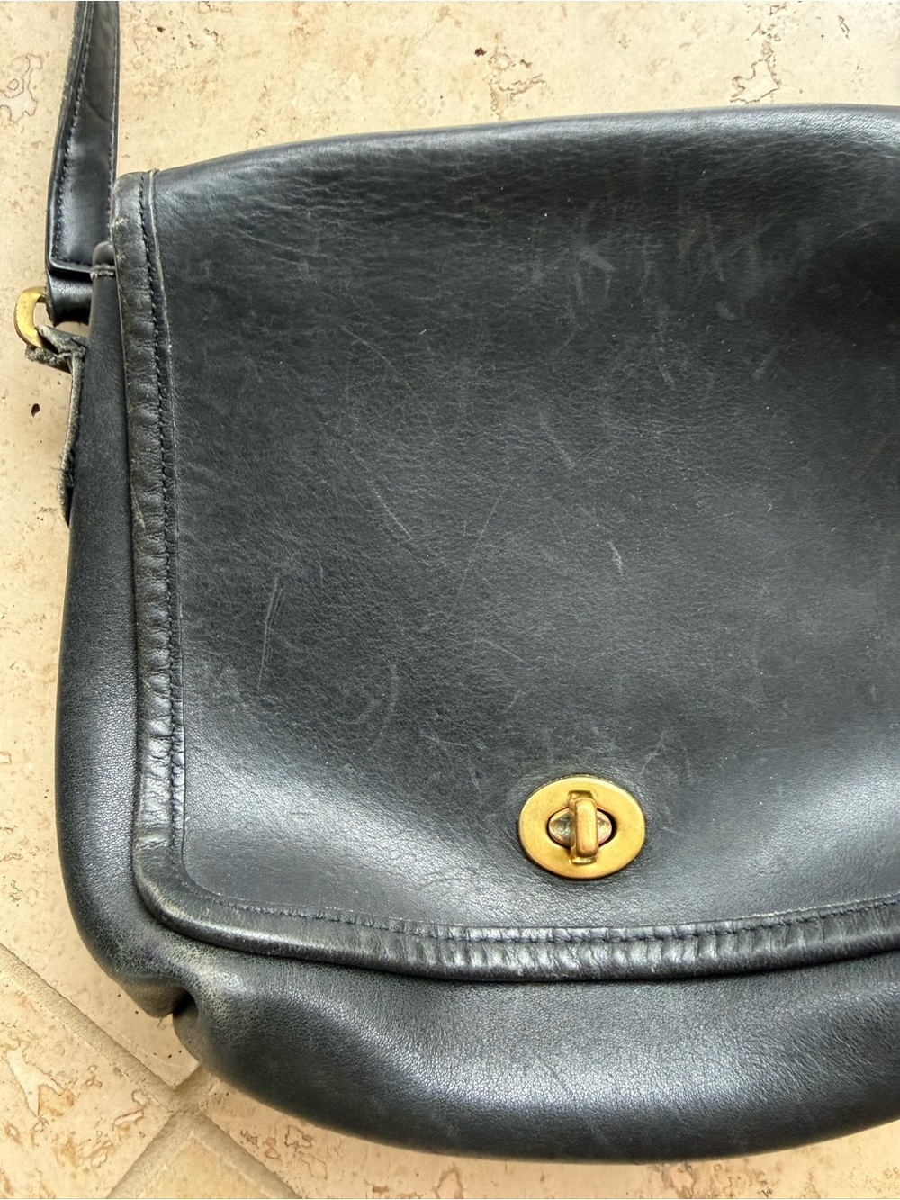 Vintage Black Coach Crossbody - Picture 2 of 4